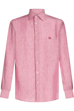 Etro Pegaso-embroidered linen shirt