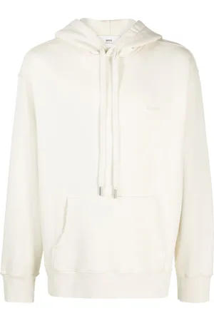 Ami Logo-embroidered cotton hoodie