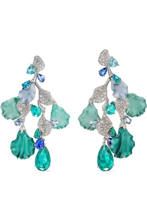 Anabela Chan 18kt white gold vermeil Poseidon multi-stone earrings