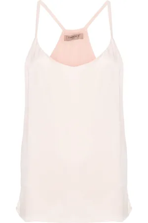 Twin-Set Sleeveless satin top