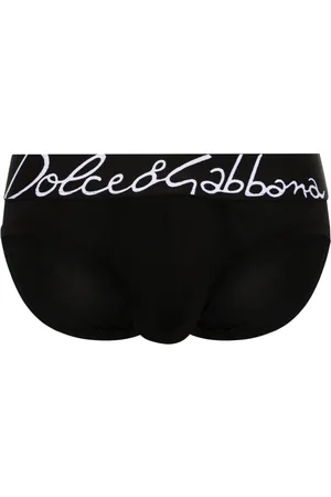 Dolce & Gabbana Logo-waistband stretch-cotton briefs