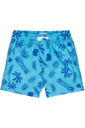 Moschino Botanical logo-print swim shorts
