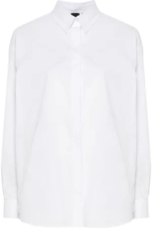 Pinko Embroidered-logo poplin shirt