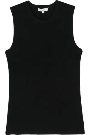 tibi Cutout-detail ribbed top