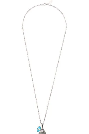 Nialaya Evil eye and eye of ra pendant necklace
