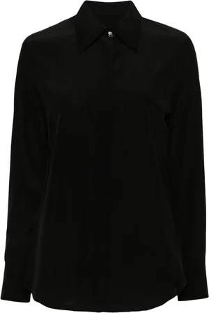 Lanvin Floral-buttons silk shirt