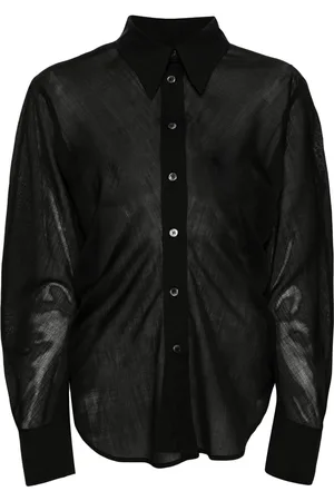 LVIR Semi-sheer wool blend shirt