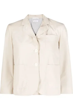 Thom Browne Rounded-collar single-breasted blazer