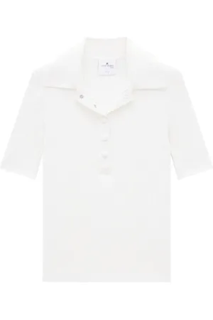 Courrèges AC ribbed-knit polo shirt