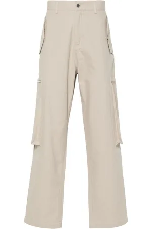 Represent Embroidered-logo cotton trousers