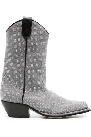 vic matiè Stud-embellished ankle boots