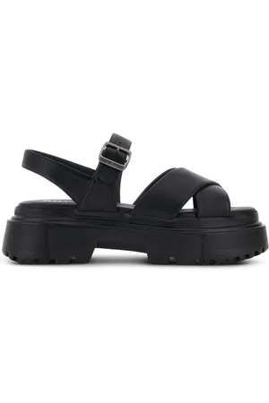 Hogan Crossover-straps flat sandals
