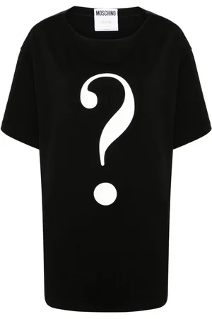 Moschino Question mark-print cotton T-shirt
