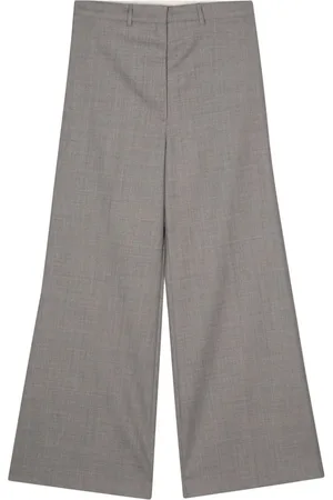 Low Classic Mélange wide-leg trousers