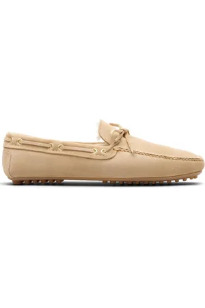 CAR SHOE Fur-lined suede driving shoes