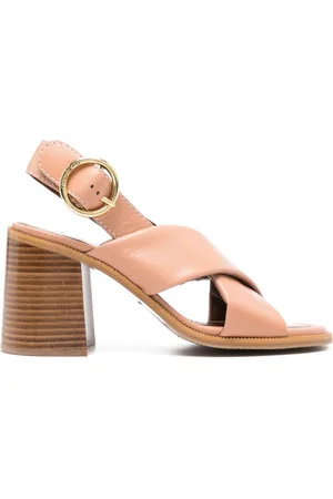 See by Chloé 85mm logo-buckle leather sandals