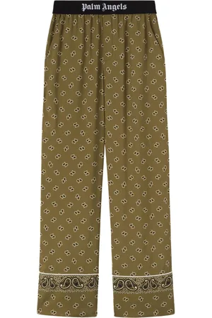Palm Angels Paisley-print straight-leg trousers