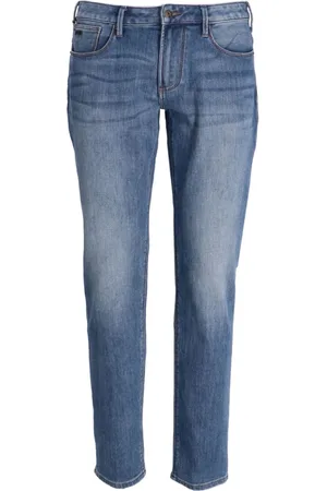 Emporio Armani Washed straight-leg jeans