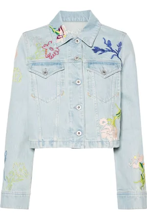Kenzo Drawn Flowers denim jacket