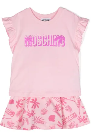 Moschino Logo-print cotton skirt set