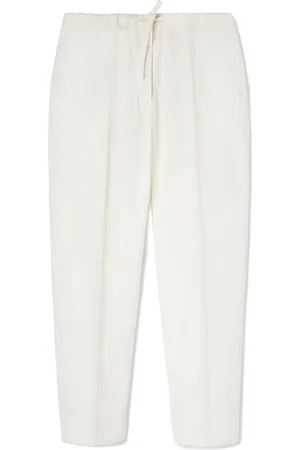 Jil Sander Drawstring-waistband cotton trousers