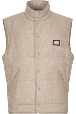 Dolce & Gabbana Logo-plaque cashmere-blend gilet