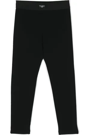 Dolce & Gabbana Appliqué-logo straight-leg leggings