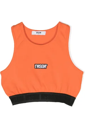 Msgm Logo-patch cropped top