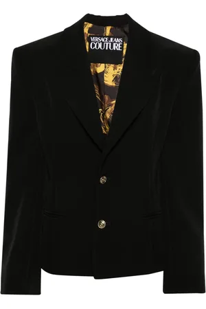 VERSACE Lace-up single-breasted blazer