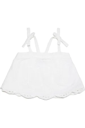MAX&Co. Kids Floral-lace cotton top
