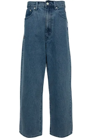 Izzue High-rise straight-leg jeans