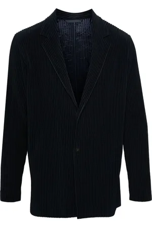 Issey Miyake Single-breasted plissé blazer