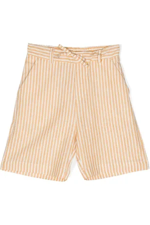 Paolo Pecora Striped linen blend shorts
