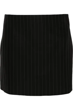 P.A.R.O.S.H. Pinstripe-pattern thigh-high skirt