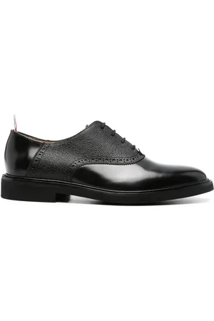 Thom Browne Logo-tag leather brogues