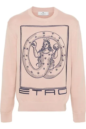 Etro Motif-embroidered cotton jumper