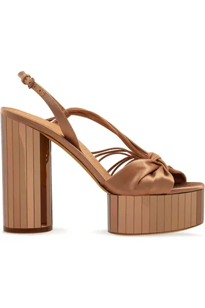 Salvatore Ferragamo 125mm mirrored platform sandals