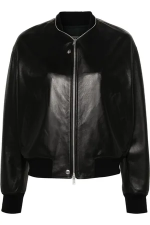 Jil Sander Leather bomber jacket