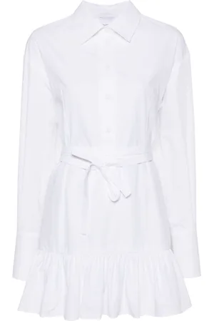 Patou Ruffled mini shirtdress
