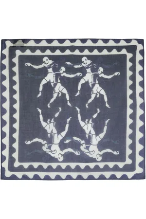 HENRIK VIBSKOV Boxing-print squared scarf