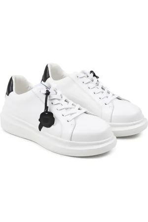 Karl Lagerfeld Logo-print leather sneakers