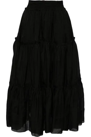 tout a coup High-waist tiered skirt