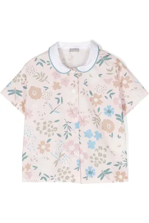 Il gufo Floral-print cotton shirt