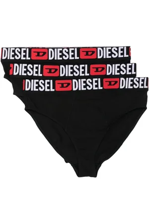 Diesel Logo-waistband briefs (pack of three)