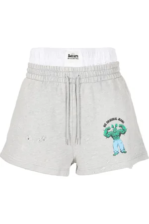 Natasha Zinko Drawstring cotton track shorts