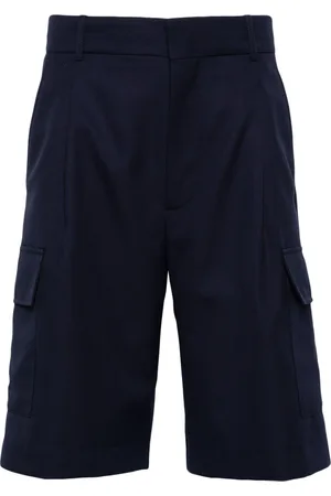 Drôle de Monsieur Mid-rise twill cargo shorts