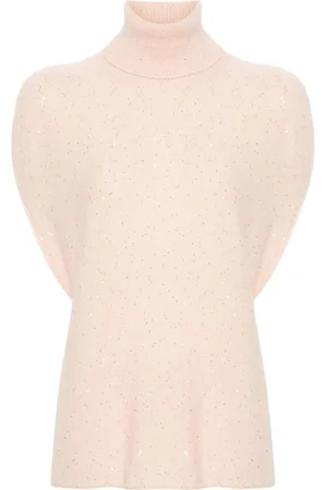 Fabiana Filippi Sequin-embellished knitted top