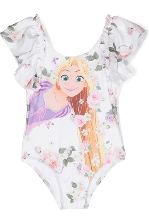 MONNALISA Tangled floral-print swimsuit