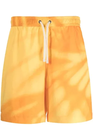 BLUE SKY INN Gold Shadow abstract-print swim shorts