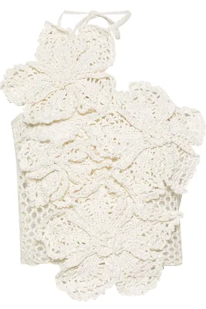 Cult Gaia Nazanin crochet-knit top